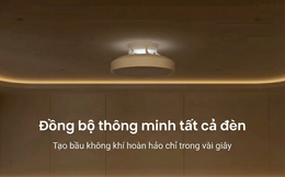 Quạt trần cũng có loại không cánh kèm đèn LED đổi màu, mẫu của Yeelight giá chỉ 3 triệu, rất hợp phòng khách nhỏ của gia đình Việt