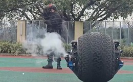 Cảnh sát Trung Quốc tung "Quả bóng thép" 125kg vào cuộc chiến chống tội phạm: Tương lai như phim viễn tưởng