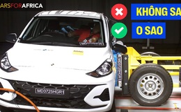 Hyundai Grand i10 nhận 0 sao an toàn cho người lớn, 3 sao dành cho trẻ em nhưng xe sản xuất tại Việt Nam 'không liên quan'