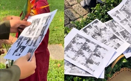 Đang chụp hình, bỗng nhiếp ảnh gia lôi ra tệp giấy in đen trắng khiến mẫu gật gù: "Đáng nhẽ phải biết sớm hơn"