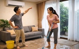 Chồng bảo có điều hòa rồi mua máy hút ẩm phí tiền, tôi chỉ hỏi: “Anh có phải lau nhà ngày 3 lần không?”