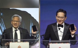 Chủ tịch Samsung và CEO NVIDIA cùng khoe Galaxy Z Fold8 đang sử dụng
