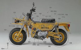 Rò rỉ bằng sáng chế Honda Motra: Huyền thoại xe hai bánh tái xuất với bản xăng và điện