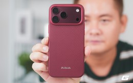 Trên tay ốp cực xịn cho iPhone 18 Pro Max: Vân dệt đẹp, chống sốc ngon, lại còn màu đỏ Burgundy