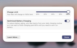 macOS Tahoe 26.4 bổ sung giới hạn sạc pin cho MacBook, không cần ứng dụng bên thứ ba