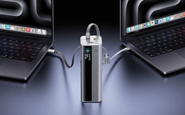 Baseus ra mắt pin sạc dự phòng 200W dung lượng 25.000mAh, tích hợp 2 cáp USB-C, sạc nhanh 140W