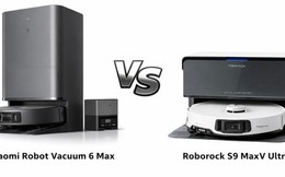 Xiaomi Robot Vacuum 6 Max vs Roborock S9 MaxV Ultra: lực hút 35.000Pa đấu với tự động hóa hoàn toàn