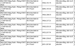 73 chủ xe máy có biển số sau nhanh chóng nộp phạt nguội theo Nghị định 168, lỗi vi phạm tới 6 triệu đồng