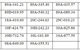 117 chủ xe máy, ô tô có biển số sau nhanh chóng nộp phạt nguội theo Nghị định 168