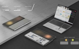 Compal AI Book: Mẫu laptop tích hợp màn hình phụ Kaleido 3 như máy đọc sách ở phần kê tay