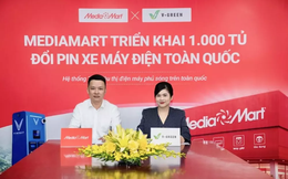 V-Green lắp 1.000 tủ đổi pin xe máy điện tại các siêu thị điện máy MediaMart trong tháng 5/2026