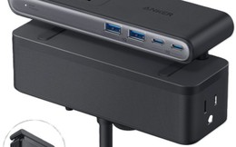 Ổ điện Anker Nano Power Strip gắn cạnh bàn: Giải pháp cho góc làm việc gọn gàng
