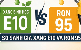 So sánh giá xăng E10 và RON 95