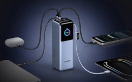 Ugreen ra mắt pin sạc dự phòng 25.000mAh mới: Công suất 200W, tích hợp sẵn 2 dây sạc, vẫn có thể mang lên máy bay
