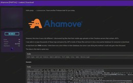Nghi vấn dữ liệu Ahamove bị rò rỉ: 7.098 bản ghi chứa email, họ tên và thông tin thiết bị