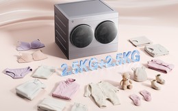 Xiaomi bất ngờ tung máy giặt sấy mini hai lồng độc lập giải quyết bài toán giặt đồ riêng biệt