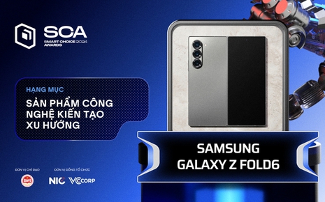 Galaxy Z Fold6 giành giải thưởng Sản phẩm Kiến tạo Xu hướng, khẳng định vị thế dẫn đầu đổi mới sáng tạo