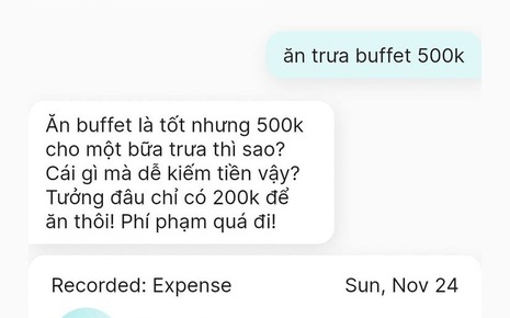 Một ứng dụng quản lý chi tiêu bằng AI đang gây sốt dân mạng Việt: Nhắc 'cực gắt' mỗi lần lỡ chi nhiều tiền, cảm giác như bị mẹ mắng!