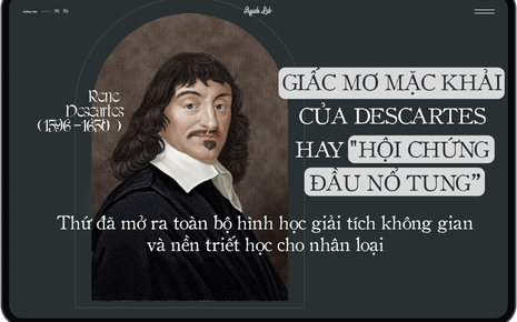 Giấc mơ mặc khải của Descartes hay "Hội chứng đầu nổ tung": Thứ đã mở ra toàn bộ hình học giải tích không gian và nền triết học cho nhân loại