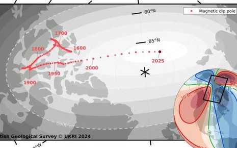 Cực Bắc từ tính của Trái Đất đang chuyển động: Tại sao điều này lại xảy ra?