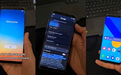 Cài đặt thành công One UI 7 lên "cụ tổ" Galaxy S8: Dùng được Galaxy AI như Galaxy S25 Ultra!