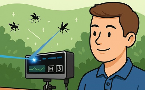 Chiếc máy này diệt muỗi bằng laser: 'Hạ' liền một phát 30 con / giây, giá 13 triệu Đồng