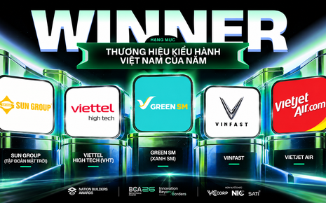 Better Choice Awards 2026: Vietjet, VinFast, Green SM, Viettel, Sun Group được vinh danh Thương hiệu Kiêu hãnh Việt Nam