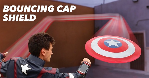 YouTuber chế ra mẫu khiên Captain America có thể đập vào tường và bật trở về tay người dùng, hệt như trong bom tấn Marvel