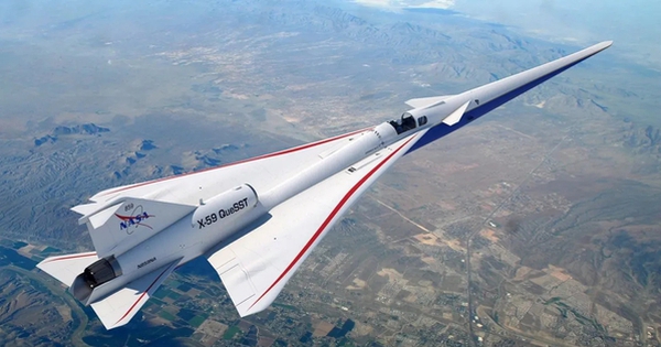 How was the noise-reducing supersonic plane designed by NASA?