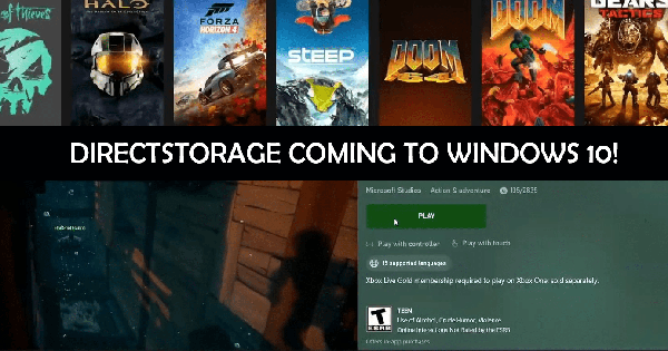 Microsoft brings the excellent DirectStorage feature to PC, opening a new era for super-fast game download speeds