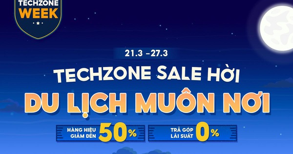 Up to 50% off, 0% interest installment installment and a series of extended promotions only available at Techzone Cyber ​​Week on Shopee