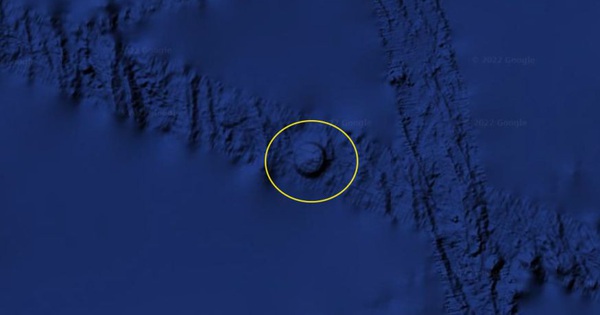 Detecting a strange circle in the middle of the ocean on Google Earth, sparking controversy about “UFO”