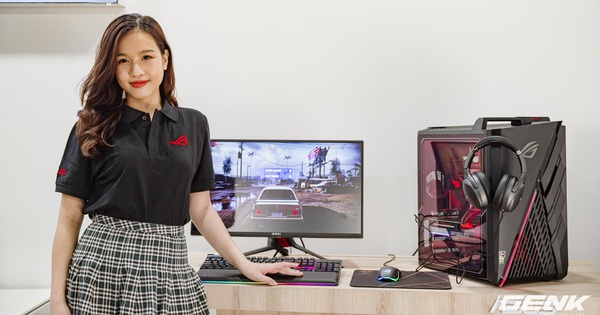 Close-up of ASUS ROG Strix GA35 and ROG Strix G10DK, a desktop duo dedicated to gamers, priced from 26 to 52 million VND