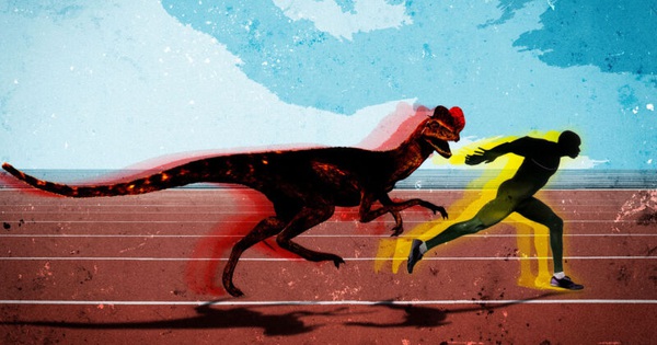 Usain Bolt competes with the crested dinosaur Dilophosaurus 2, who will win?
