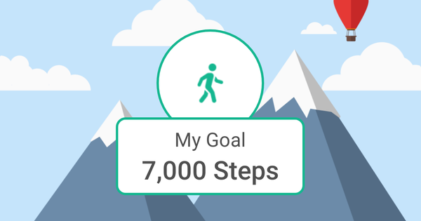 Let’s walk 7,000 steps a day