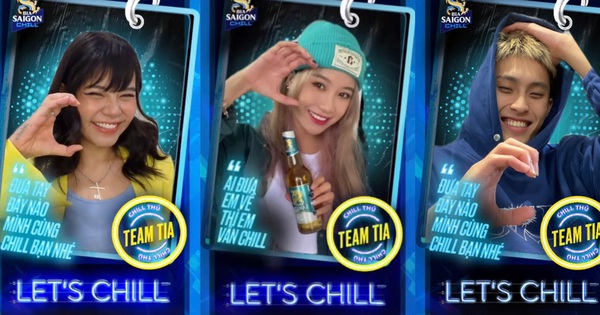 3 famous Vietnamese rappers Blacka, Tia, Ricky Star with the message “living Chill” to young people