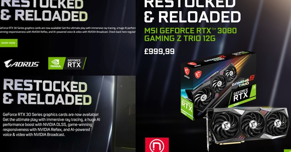 NVIDIA announced that the RTX 3000 series cards are back in stock after nearly 2 years of scarcity
