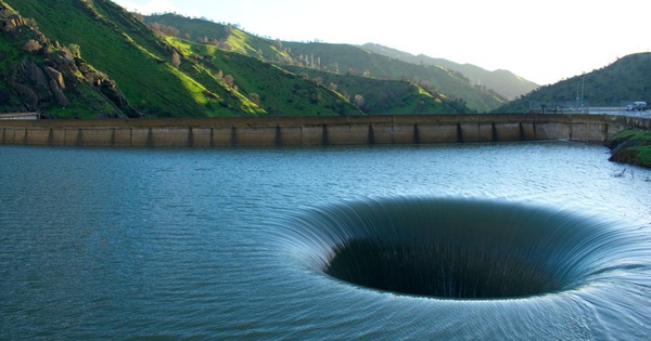 Not a Photoshop image, these water holes are real on Earth, but where do they flow?