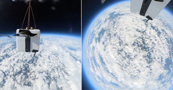 See the beautiful Earth from an altitude of more than 24,000 meters with a camera mounted on a balloon
