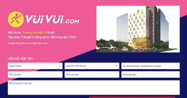 Mobile World “revived” VuiVui.com, preparing to return to the fierce e-commerce battlefield?