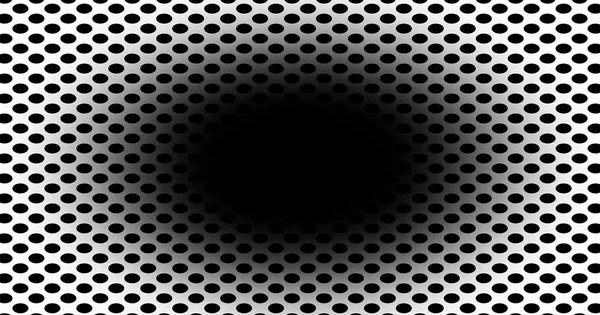 This optical illusion makes 86% of people look at it like ‘falling into a black hole’