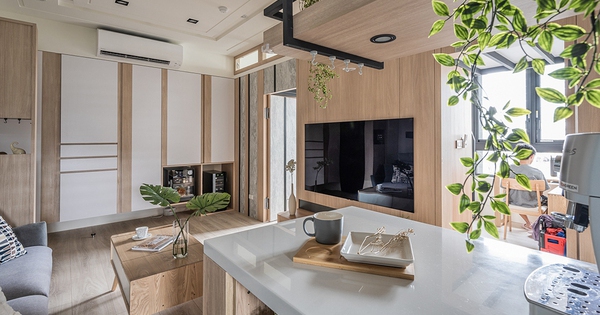 60m apartment of a family of 4 smartly designed, making use of every centimeter