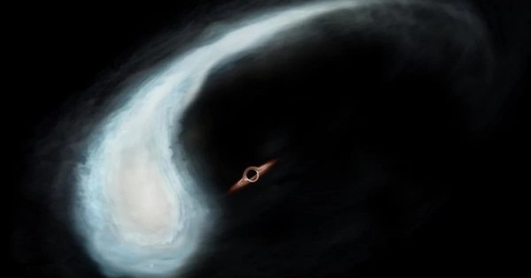 Cosmic ‘tadpole’ reveals an extremely rare black hole lurking near the center of the Milky Way