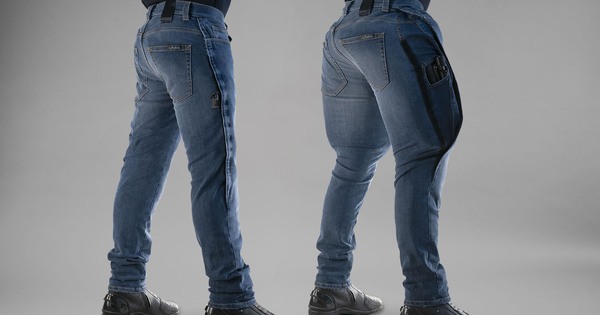Self-inflating jeans like an airbag to help protect motorcyclists in an accident, have a surprisingly high price