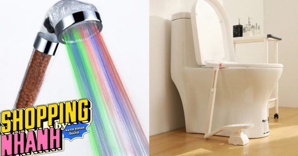 Foot toilet lid opener, 7-color shower and a series of cool accessories for smart bathrooms