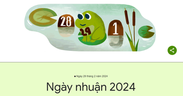 Google Doodle đón ngày nhuận 2024 với chú ếch dễ thương
