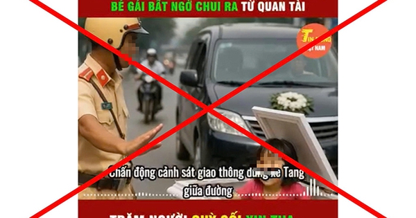 Sự thật về clip "CSGT dừng xe tang giữa đường, bé gái bất ngờ chui ra từ quan tài"