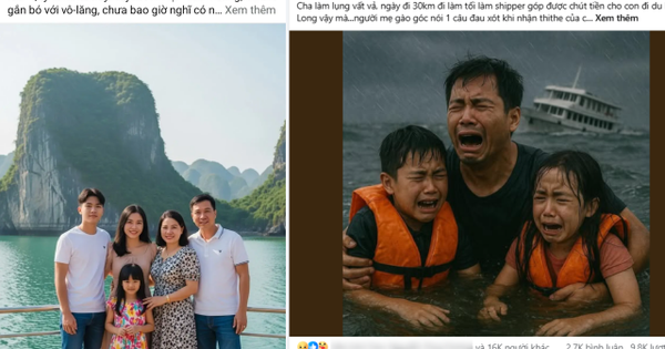 Phẫn nộ chiêu trò dùng AI bịa chuyện thương tâm, tạo ảnh giả mạo để câu tương tác từ vụ lật tàu ở Hạ Long