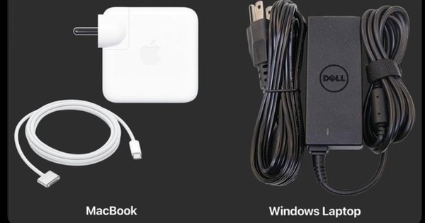 Microsoft 'nóng mặt' vì laptop Windows bị chê thua MacBook chỉ vì cục sạc