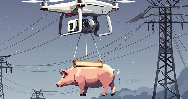 Drone Vận Chuyển Lợn Gây Sự Cố Điện: Cả Làng Mất Điện 10 Giờ